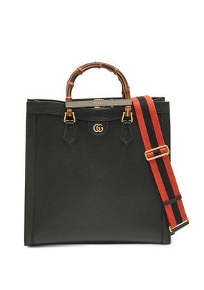 Gucci Pre-Owned large Diana Bamboo leather tote bag - Black