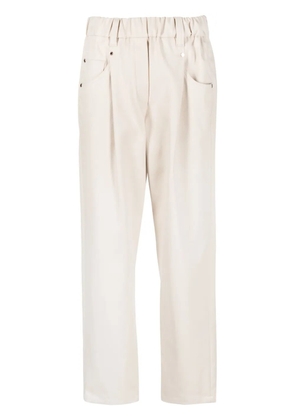 Brunello Cucinelli mid-rise straight trousers - Neutrals