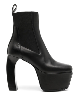 Rick Owens 125mm leather platform boots - Black