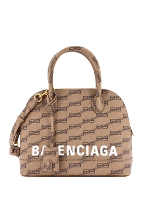 Balenciaga Pre-Owned Ville Bag BB Monogram Coated Canvas Small satchel - Brown