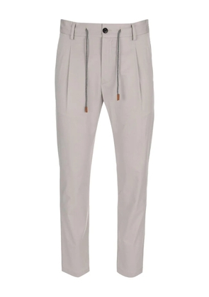 Eleventy drawstring-fastening pleated trousers - Neutrals