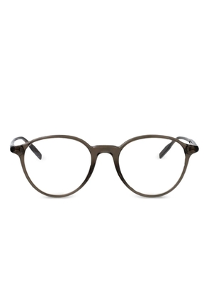 Montblanc round frame glasses - Brown