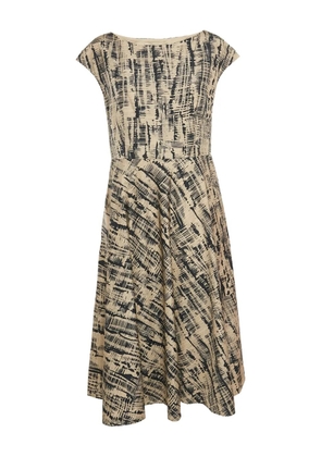 Weekend Max Mara printed cotton midi dress - Neutrals