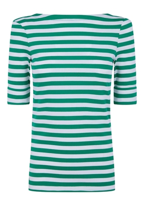 Lauren Ralph Lauren striped half-sleeves top - Green