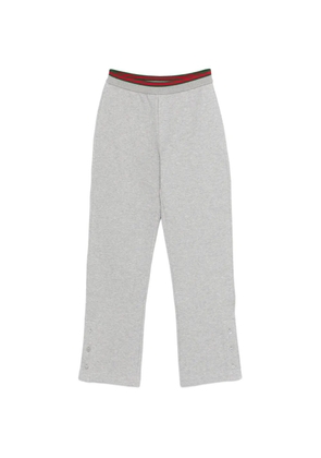 Gucci button-detail track pants - Grey