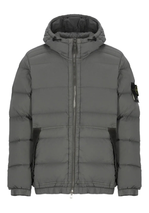 Stone Island 4100040 Seamless Tunnel Nylon Down-TC hooded jacket - Grey