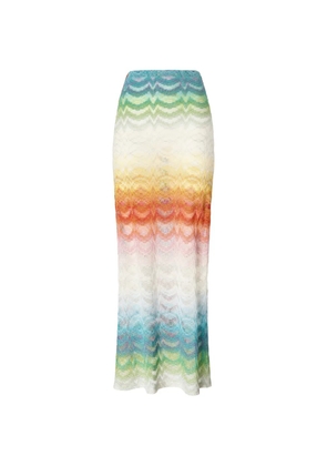 Missoni chevron-pattern beach skirt - White