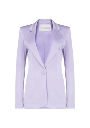 Nina Ricci crepe satin blazer - Purple