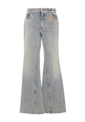 Stella McCartney charm-detail bootcut trousers - Blue