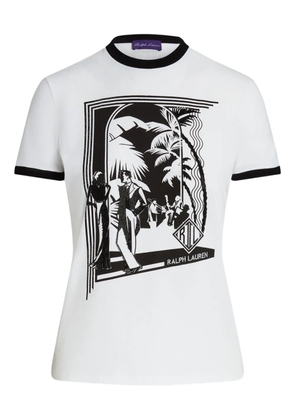 Ralph Lauren Collection ringer graphic T-shirt - White