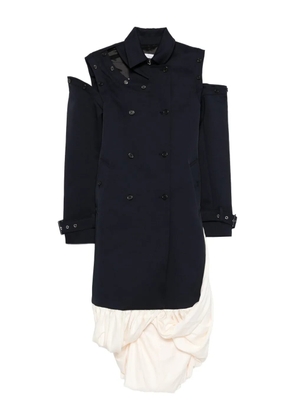 Rokh double-breasted mini dress - Blue