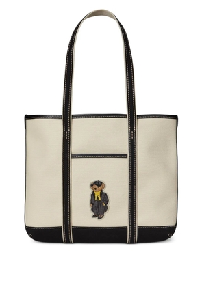 Polo Ralph Lauren embroidered tote bag - Neutrals
