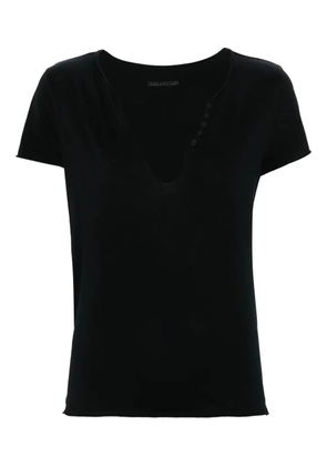 Zadig&Voltaire V-neck cotton T-shirt - Black