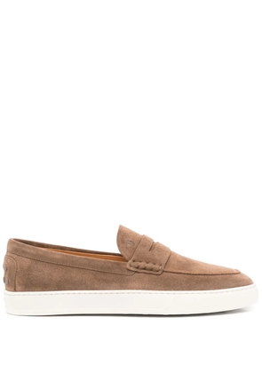 Tod's suede loafers - Brown