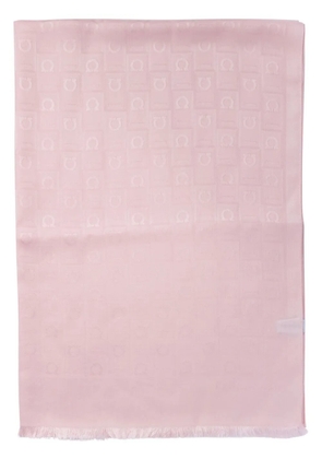 Ferragamo logo-jacquard scarf - Pink