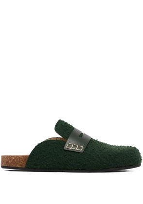 JW Anderson felt loafers - Green