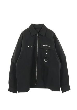 Givenchy Pre-Owned 2010s zip-up shirt - Black