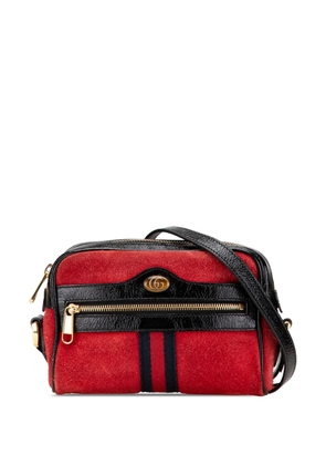 Gucci Pre-Owned 2016-2024 Mini Suede Ophidia crossbody bag - Red