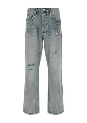 Purple Brand P011 slash-paint jeans - Blue