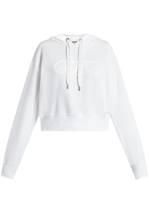 Michael Michael Kors Empire logo organic-cotton hoodie - White