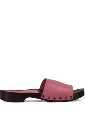LA ROSE leather sandals - Pink