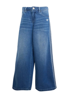 adidas cotton wide-leg jeans - Blue
