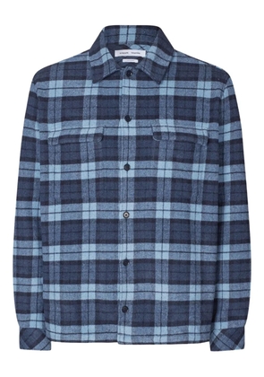 SAMSOE SAMSOE Sacastor plaid pocket overshirt - Blue