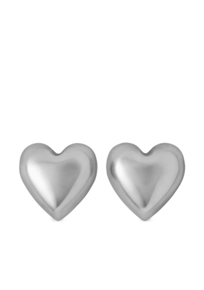 Roxanne Assoulin Puff Heart earrings - Silver