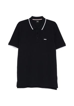 BOSS tipped short-sleeve polo shirt - Blue