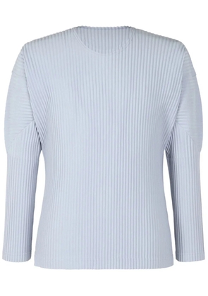 Homme Plissé Issey Miyake MC September fine-ribbed T-shirt - Blue