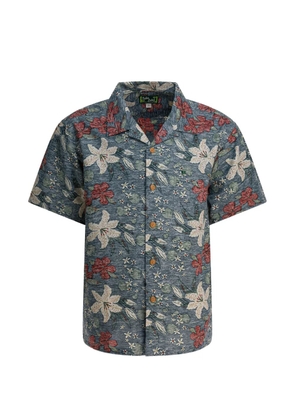 Montbell floral button shirt - Blue