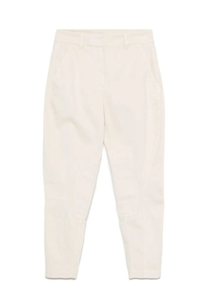 Brunello Cucinelli panelled cotton trousers - White
