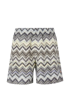 Missoni zigzag-pattern swim shorts - Grey