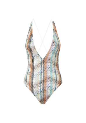 Missoni striped sequin swimsuit - Neutrals