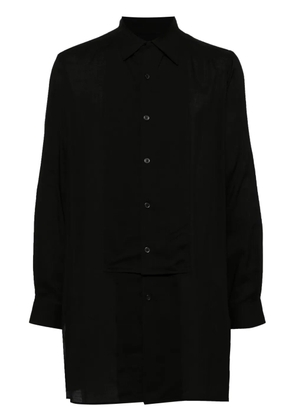 Yohji Yamamoto double front placket shirt - Black