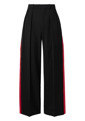 WARDROBE.NYC side-stripe palazzo pants - Black