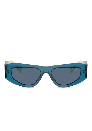 Prada Eyewear Symbole geometric-frame sunglasses - Blue