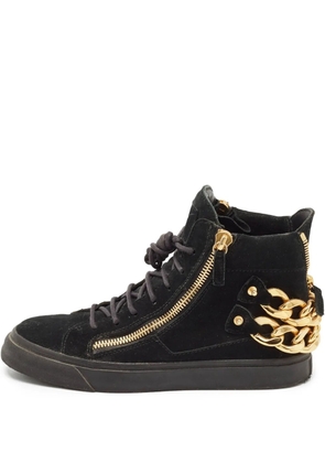 Giuseppe Zanotti Vintage suede high-top trainers - Black