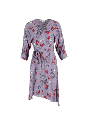 Diane Von Furstenberg Vintage floral midi dress - Purple