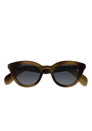 Gucci cat-eye-frame sunglasses - Brown