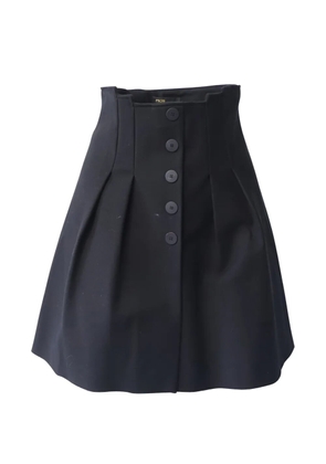 Maje button pleated skirt - Black