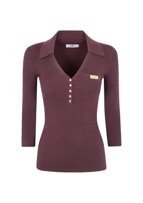 Elisabetta Franchi logo-plaque top - Purple