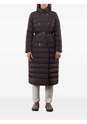 Moorer Raely double-breasted belted coat - Brown