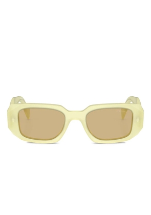 Prada Eyewear Symbole geometric-frame sunglasses - Yellow