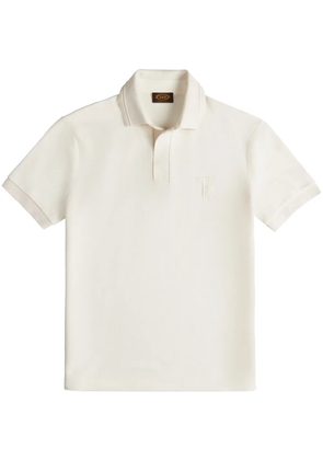 Tod's embroidered-logo polo shirt - White