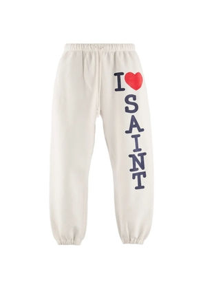 SAINT MXXXXXX I Love Saint track pants - White