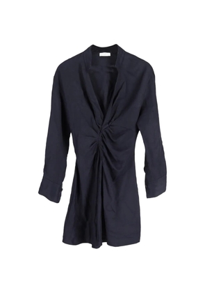 SANDRO gathered front dress - Blue