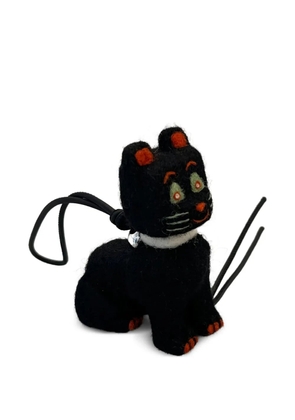 LOEWE cat felt charm - Black