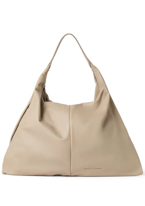 Brunello Cucinelli leather shoulder bag - Neutrals