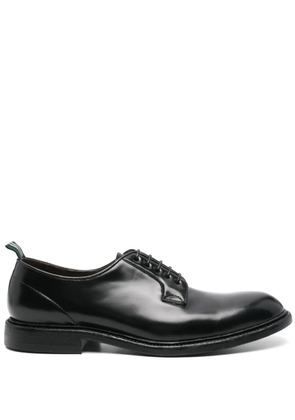Green George leather Derby shoes - Black